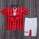 1998 England Away Kids Retro Soccer Jersey