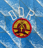 1988-1990 Germany Away Blue Retro Soccer Jersey