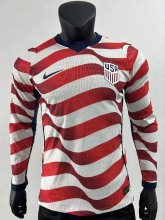2026 World Cup USA Home Long Sleeve Player Version Soccer Jersey*长袖球员