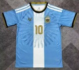 26-27 Argentina Messi Farewell Match Signature Version Fans Soccer Jersey