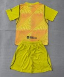 26-27 BAR Yellow GoalKeeper Kids Soccer Jersey