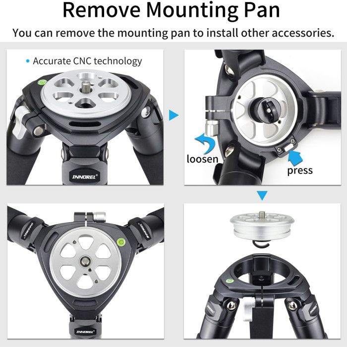 Carbon Fiber Heavy Duty Tripod INNOREL RT90C