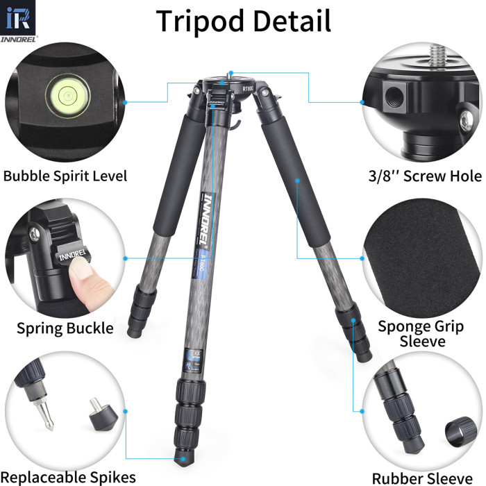 Carbon Fiber Camera Tripod INNOREL RT80C