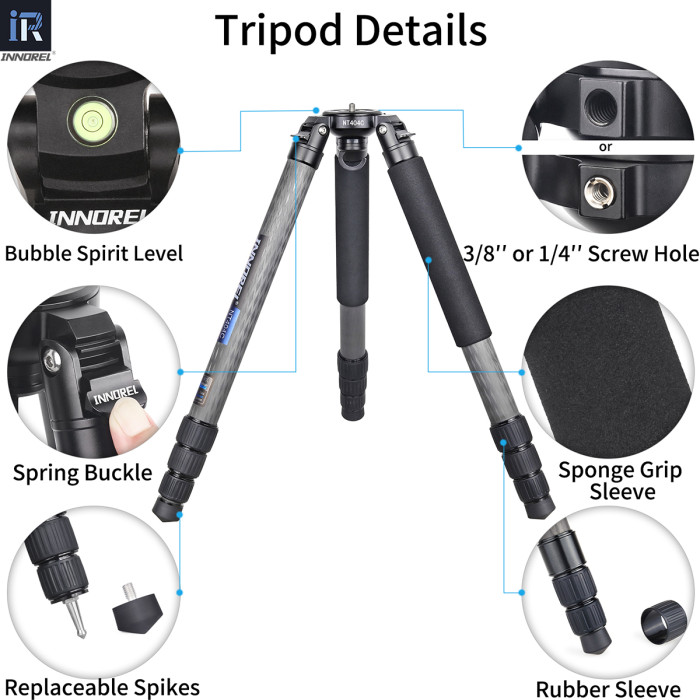 Carbon Fiber Heavy Duty Tripod INNOREL NT404C