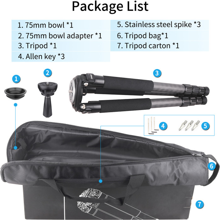 Carbon Fiber Heavy Duty Tripod INNOREL LT364C