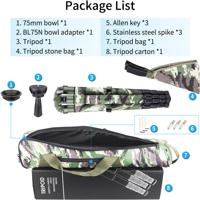 Carbon Fiber Heavy Duty Tripod INNOREL LT364CG