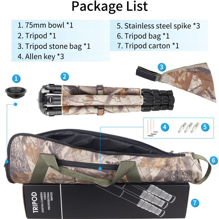 Carbon Fiber Heavy Duty Tripod INNOREL LT364CM