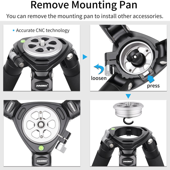 Carbon Fiber Heavy Duty Tripod INNOREL LT364C