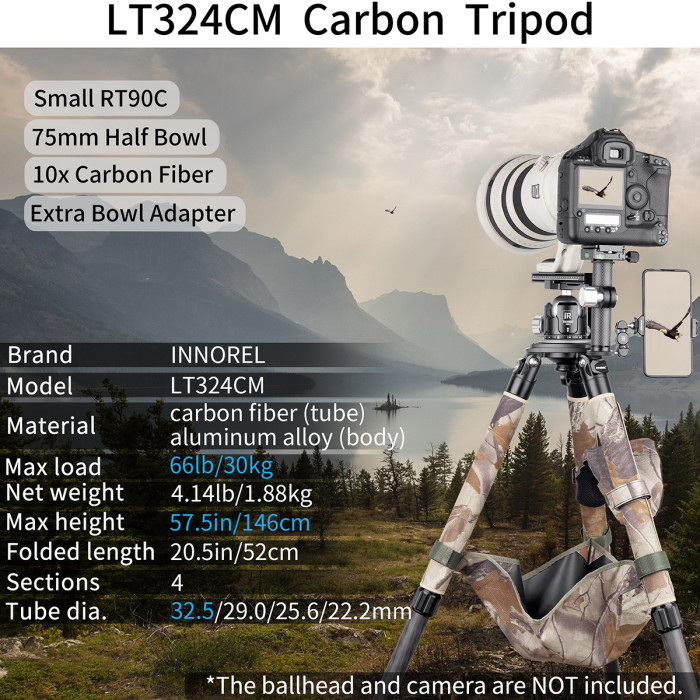 Carbon Fiber Camouflage Tripod INNOREL LT324CM