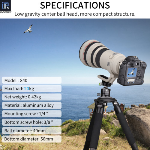 Low Profile Double Panoramic Ballhead INNOREL G34/G40