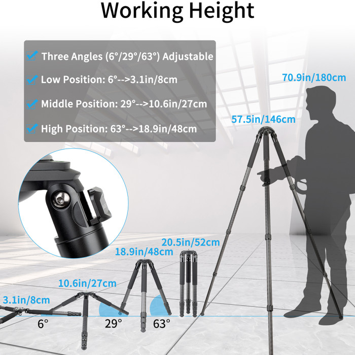 Carbon Fiber Camera Tripod INNOREL LT324C