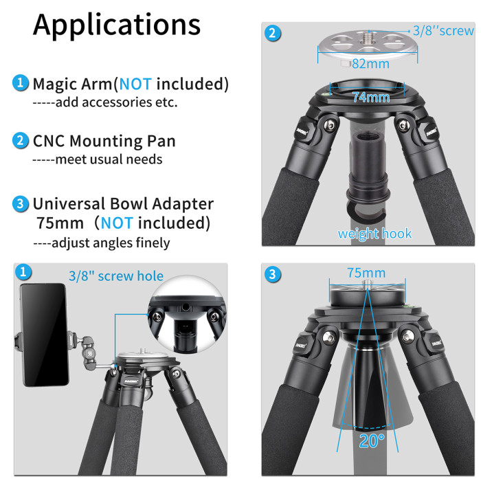 Carbon Fiber Camera Tripod INNOREL LT324C