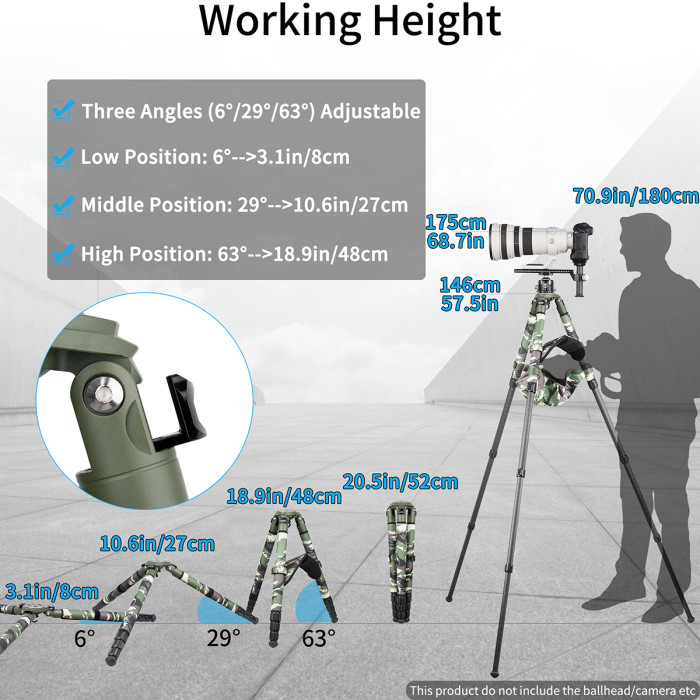 Carbon Fiber Camouflage Tripod INNOREL LT324CG