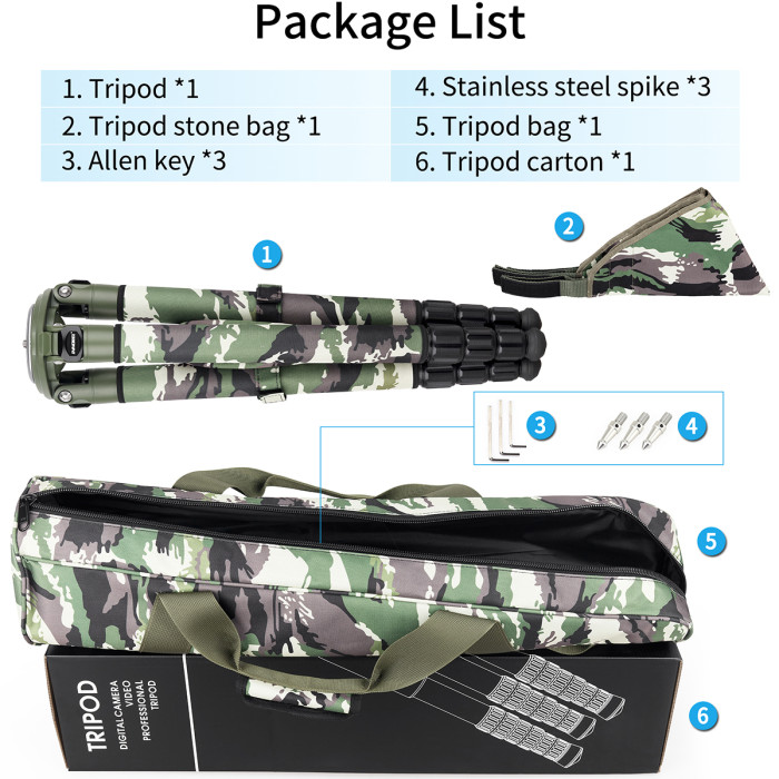 Carbon Fiber Camouflage Tripod INNOREL LT324CG