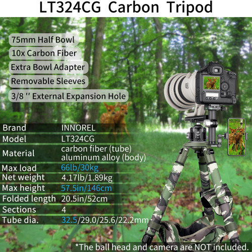 Carbon Fiber Camouflage Tripod INNOREL LT324CG