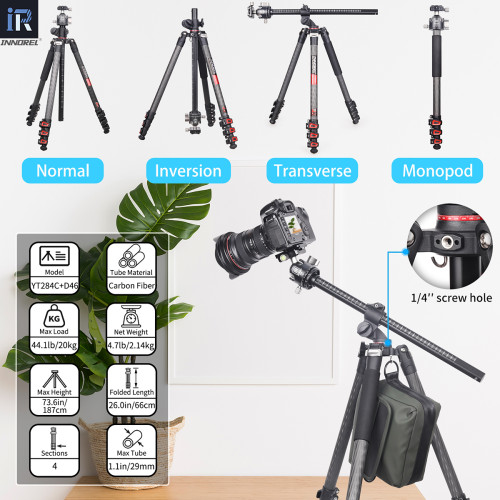Carbon Fiber Horizontal Tripod INNOREL YT284C