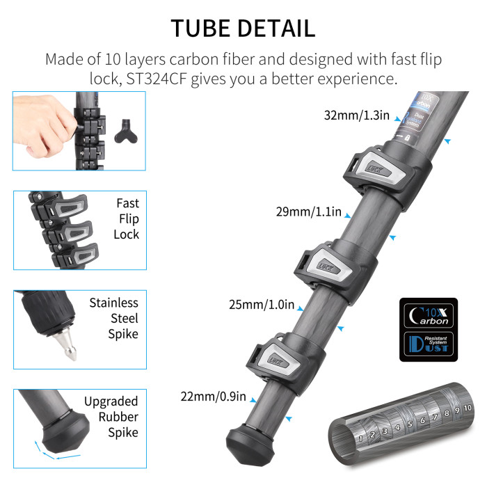 Carbon Fiber Bowl Tripod INNOREL ST324CF