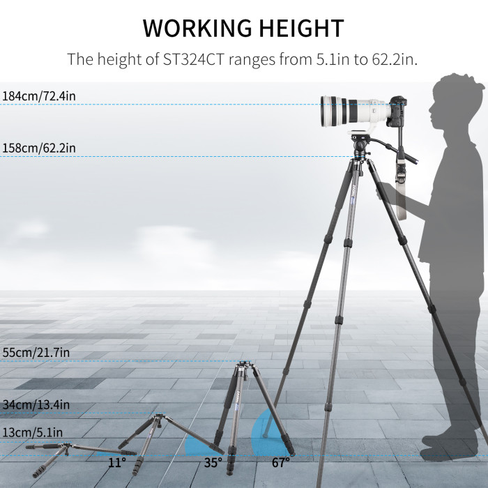 Carbon Fiber Bowl Tripod INNOREL ST324CT