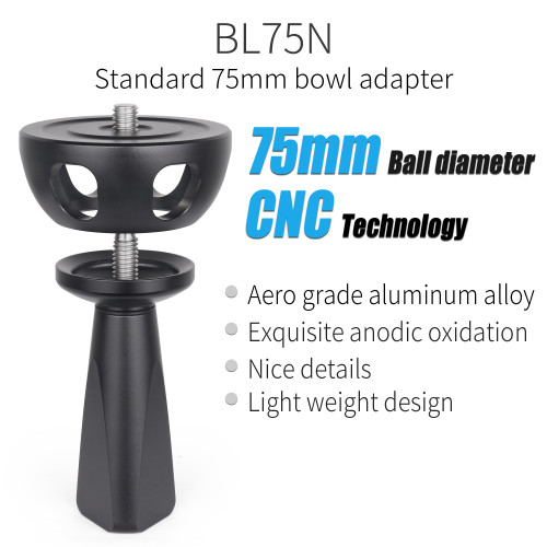 INNOREL 75mm Universal CNC Metal Bowl Adapter BL75N