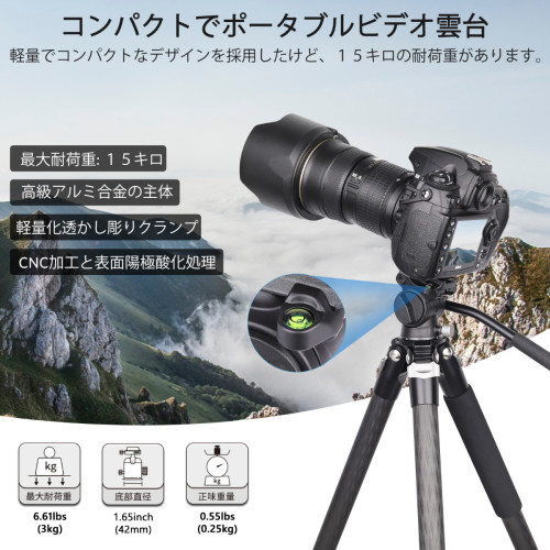 Mini Aluminum Alloy Panorama Fluid Head INNOREL F03