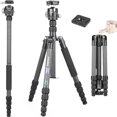 INNOREL RT55C Carbon Fiber Travel Tripod Monopod