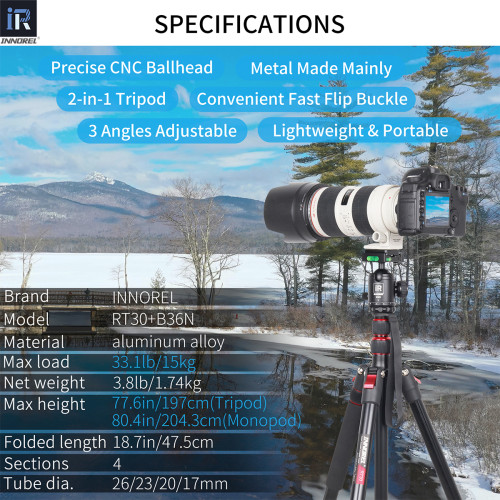 Professional Camera Tripod High Monopod-INNOREL RT30
