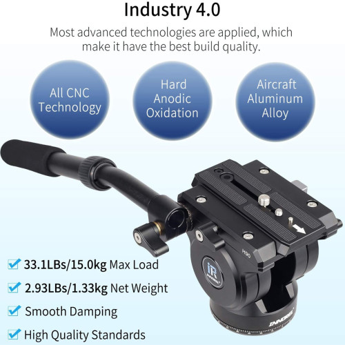 Video Fluid Head Tripod Drag Pan Head INNOREL H90