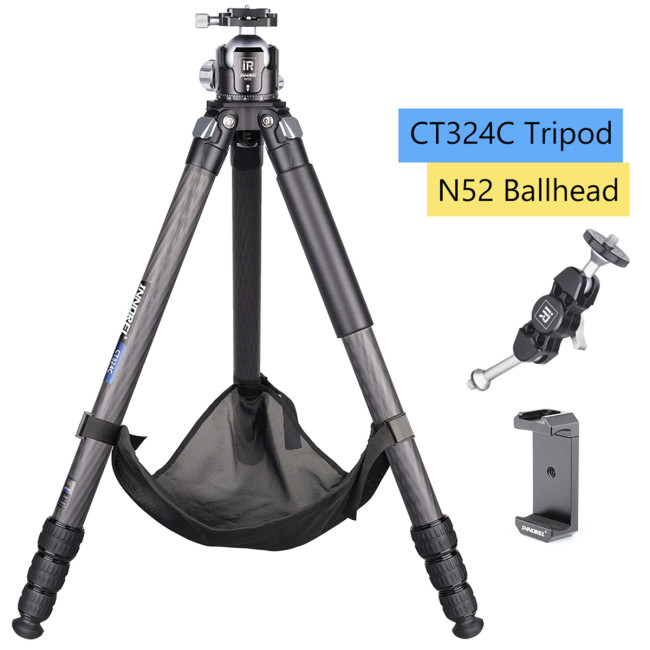 Compact Carbon Fiber Tripod with Stone Bag INNOREL CT324C
