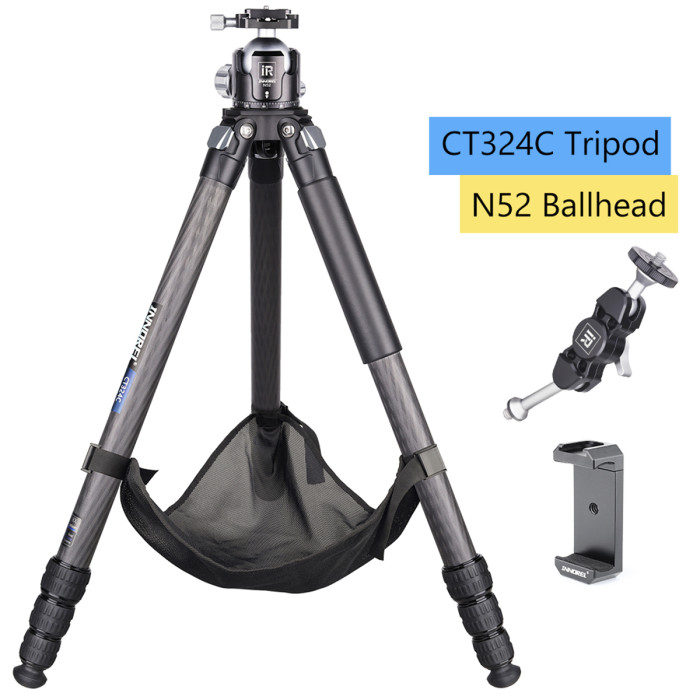Compact Carbon Fiber Tripod with Stone Bag INNOREL CT324C
