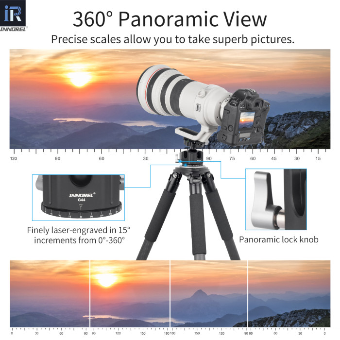 G54/G44/G36 Low Center Gravity Panoramic Ball Head