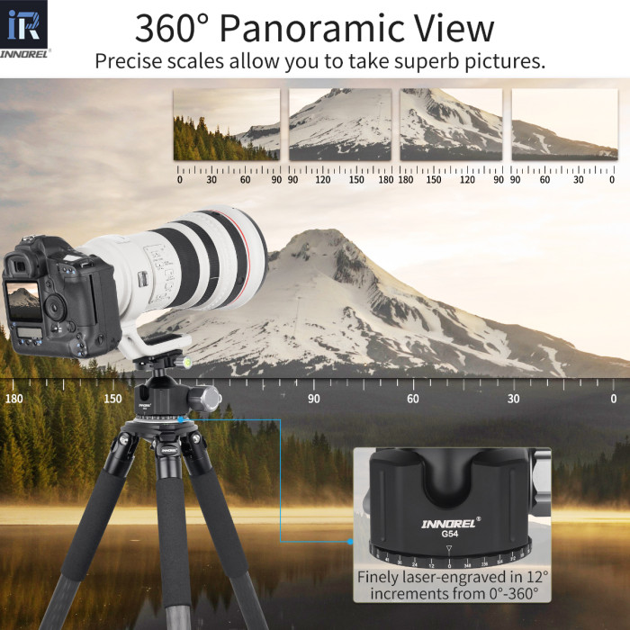 G54/G44/G36 Low Center Gravity Panoramic Ball Head