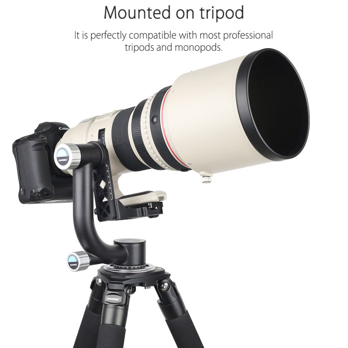 CH5 Professional Gimbal Head Cantilever Tripod Head