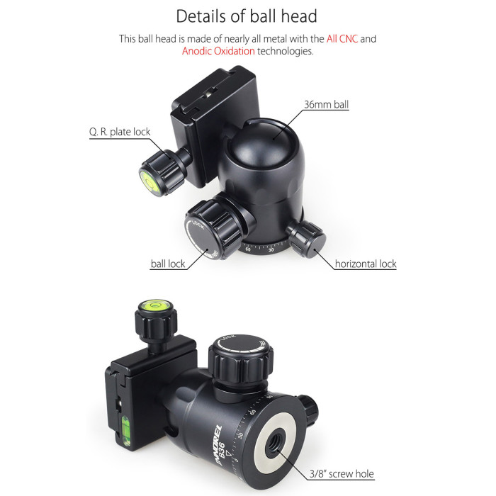 Carbon Fiber tripod monopod INNOREL RT50C