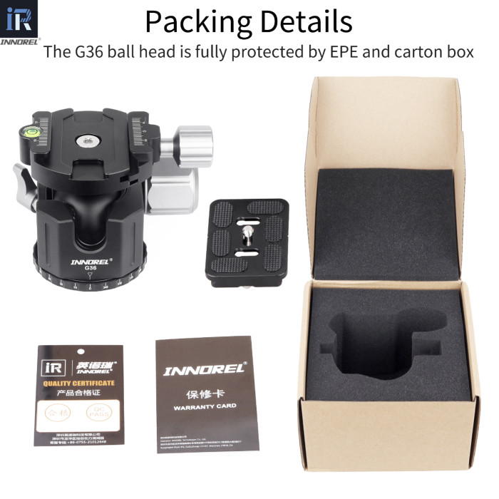 G54/G44/G36 Low Center Gravity Panoramic Ball Head