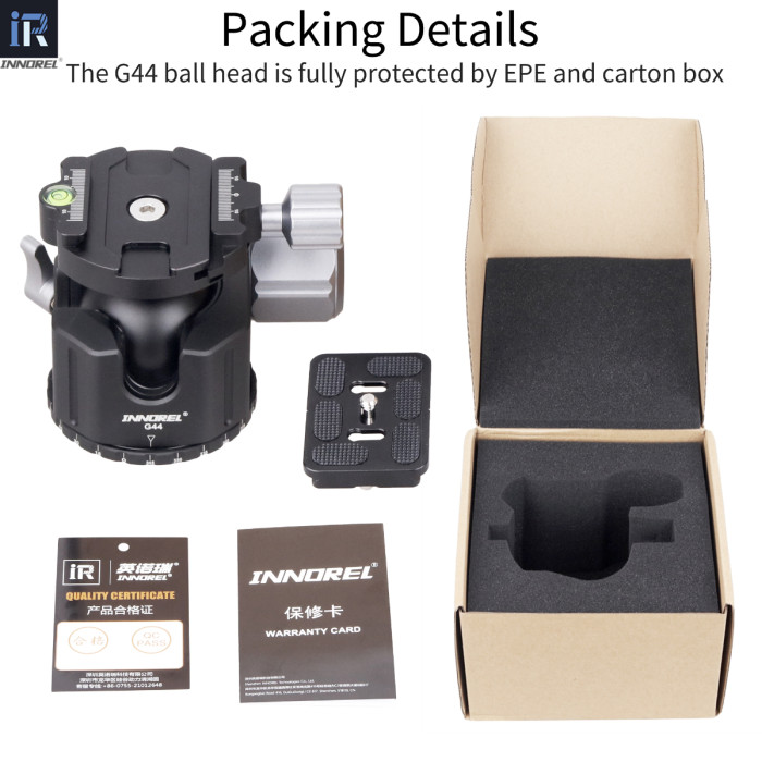 G54/G44/G36 Low Center Gravity Panoramic Ball Head