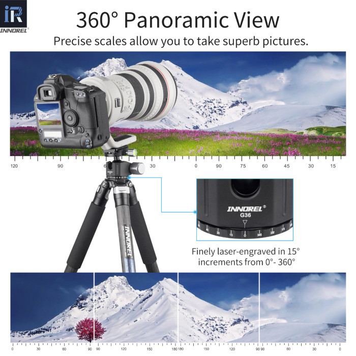 G54/G44/G36 Low Center Gravity Panoramic Ball Head