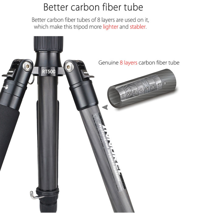 Carbon Fiber tripod monopod INNOREL RT50C