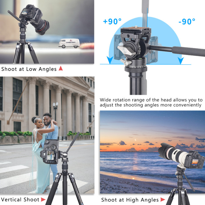 H10 Lightweight Mini Tripod Fluid Video Head