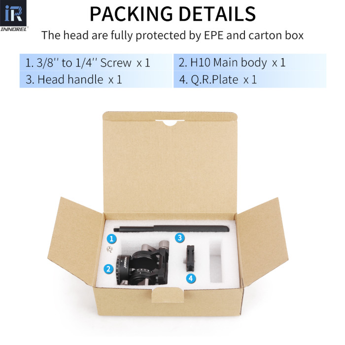 H10 Lightweight Mini Tripod Fluid Video Head