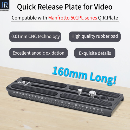 160mm Long Quick Release Plate for Manfrotto-Type INNOREL QV160