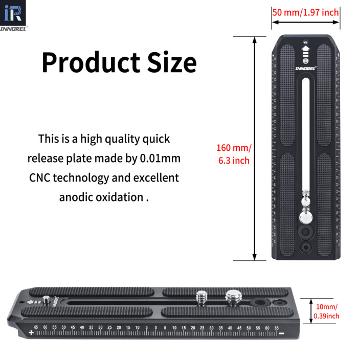 160mm Long Quick Release Plate for Manfrotto-Type INNOREL QV160