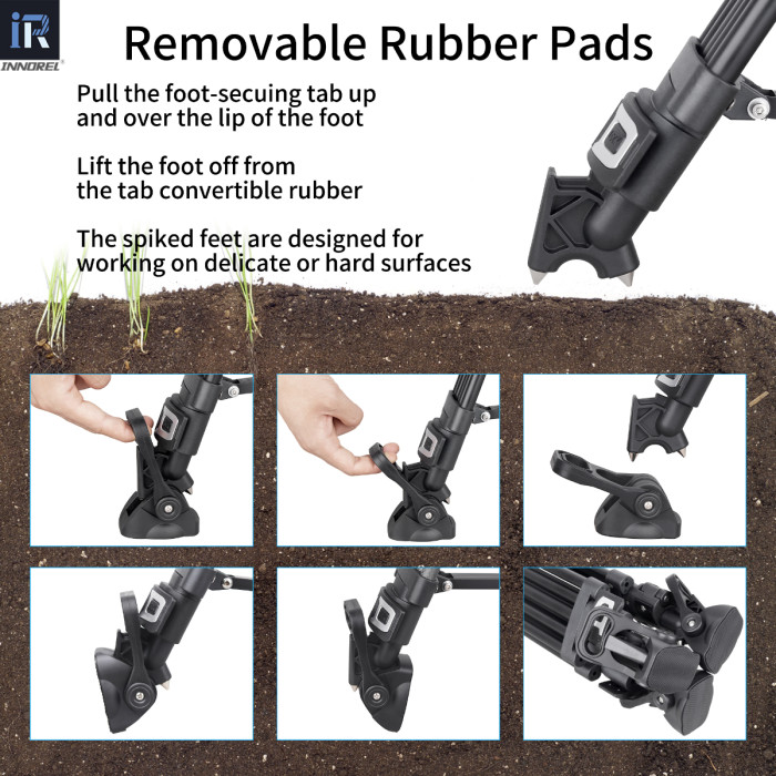 INNOREL VF80 Professional Heavy Video Aluminum Tripod