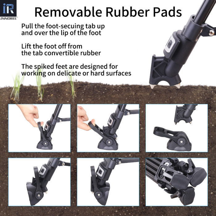 INNOREL VF80 Professional Heavy Video Aluminum Tripod