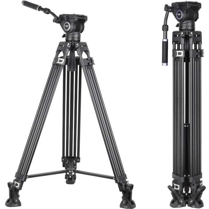 INNOREL VF80 Professional Heavy Video Aluminum Tripod