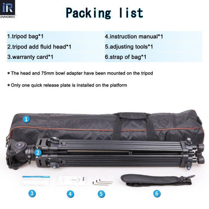 INNOREL VT80 Professional Video Tripod Kit
