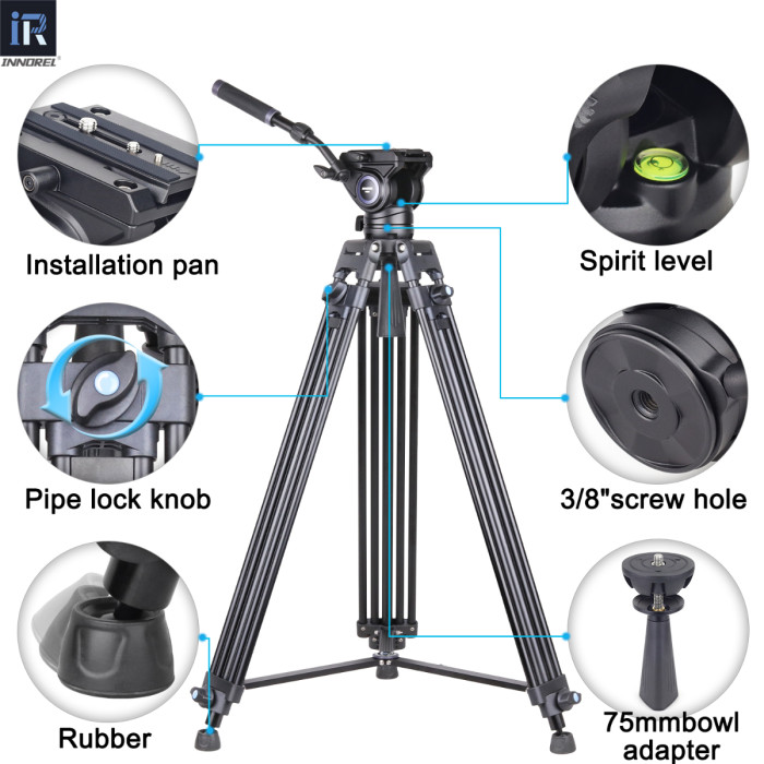 INNOREL VT80 Professional Video Tripod Kit