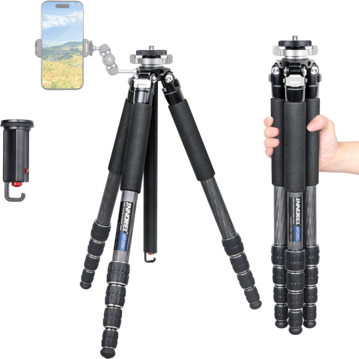  Professional Compact Carbon Fiber Camera Tripod INNOREL GT255C
