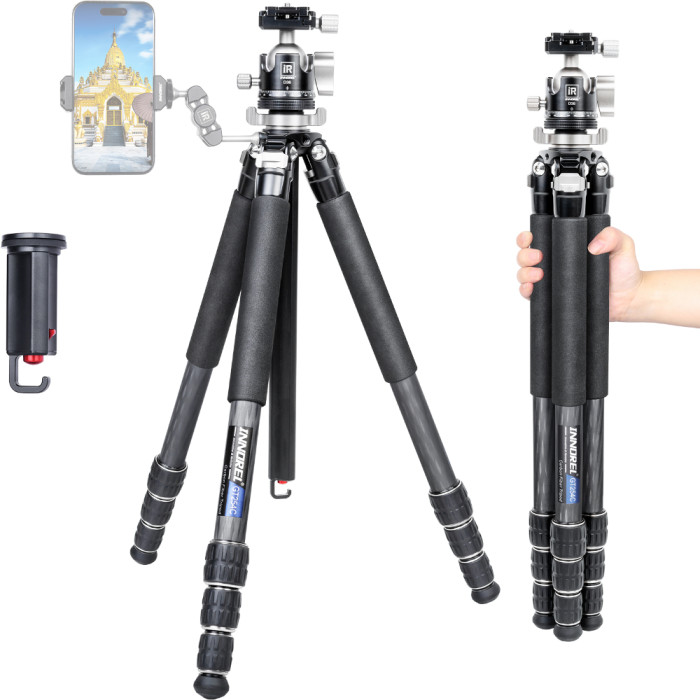 Portable Carbon Fiber Camera Tripod INNOREL GT254C 