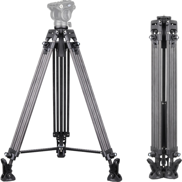 VT80C Professional Carbon Fiber Video Tripod