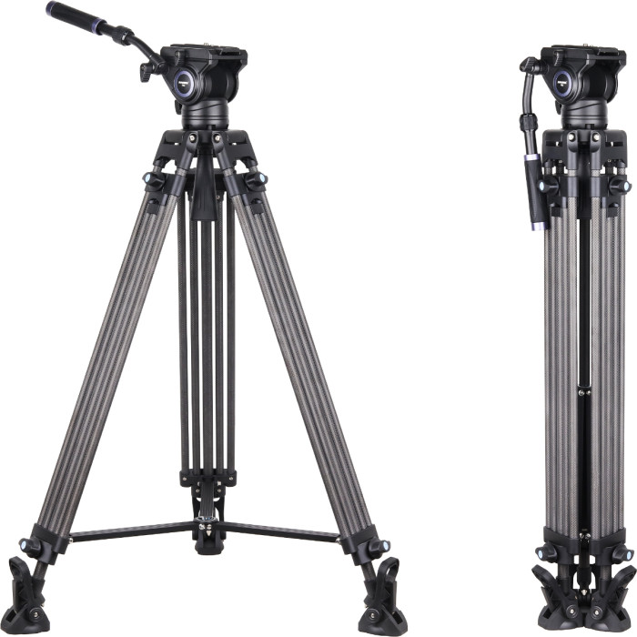 VT80C Professional Carbon Fiber Video Tripod